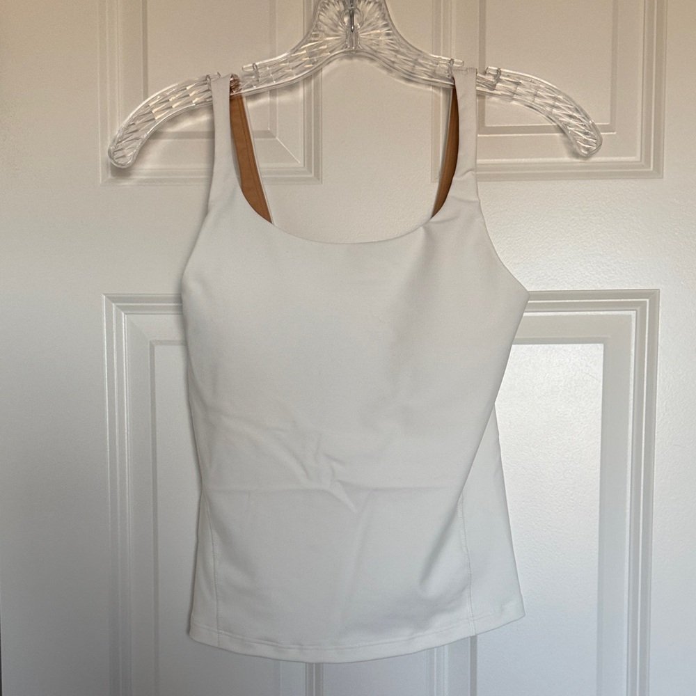Old Navy Active Powersoft Light Support White Cami, XS, NWOT